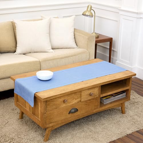Solino Home Cornflower Linen Runner 14x60"