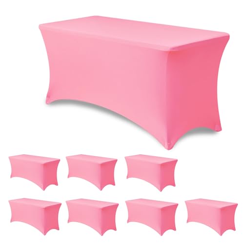 Enjoyidea 4 ft Spandex Fitted Tablecloth