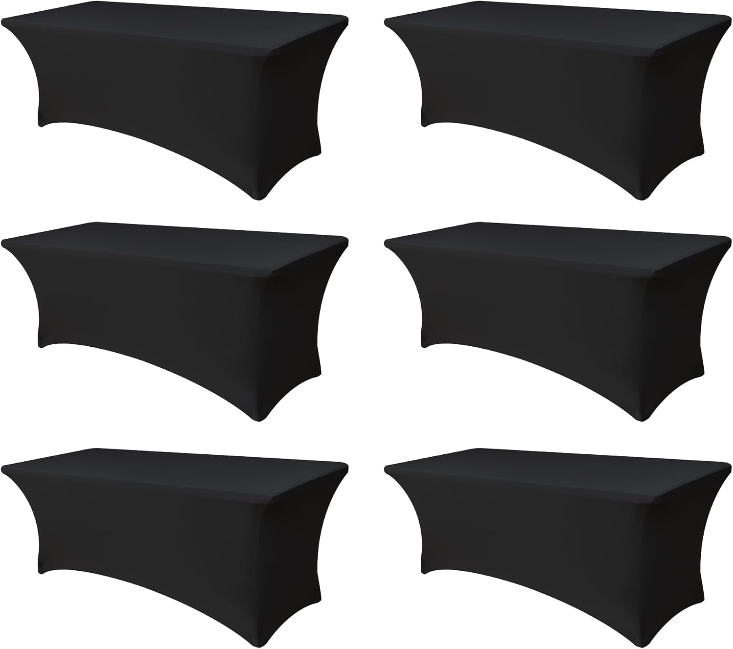 Enjoyidea Spandex 6-Pack (Black, 6ft)