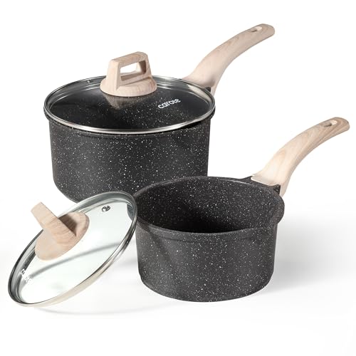 CAROTE 1.5Qt & 3.0Qt Sauce Pan Set