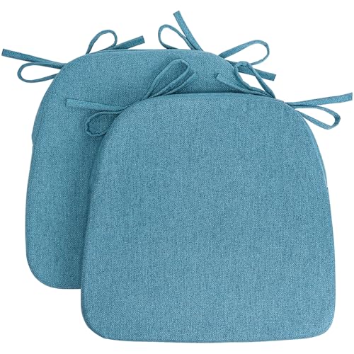 Sunsleek D-Shaped Chair Cushions (Blue, 2-Pack)