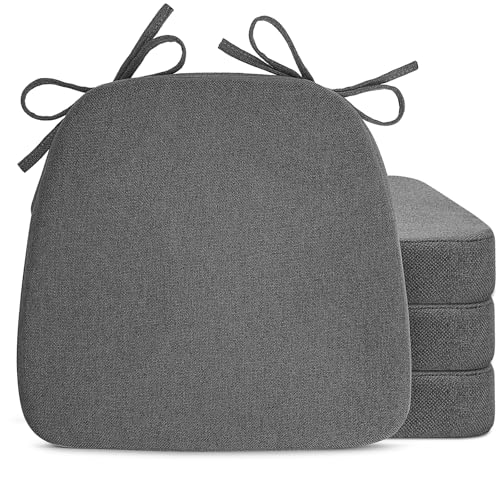 Sunsleek D-Shaped Chair Cushions (Dark Grey)