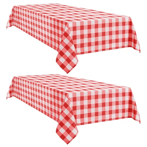 Softalker Gingham Rectangle Tablecloth 2-Pack