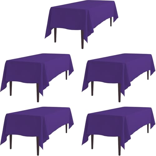 LTC LINENS Purple 60 x 102 in