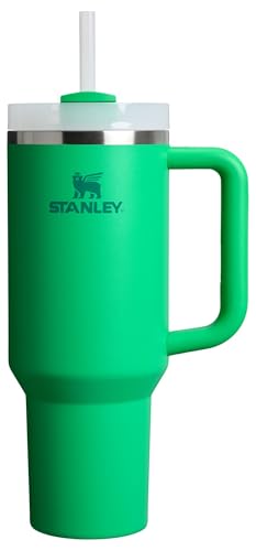 Stanley Quencher H2.0 Tumbler with Handle and Straw 40 oz | Flowstate 3-Position Lid | Cup Holder Compatible for Travel | Insulated Stainless Steel Cup | BPA-Free | Meadow