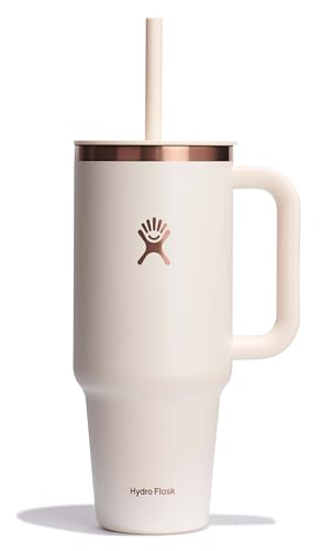 Hydro Flask 40 Oz Travel Tumbler (Ivory Rose Gold)