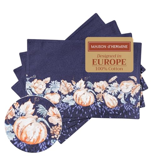 Maison d' Hermine (Pumpkin Blues) Set of 4
