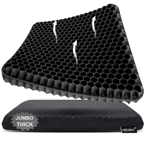 Helishy Jumbo Gel Cushion (Black)