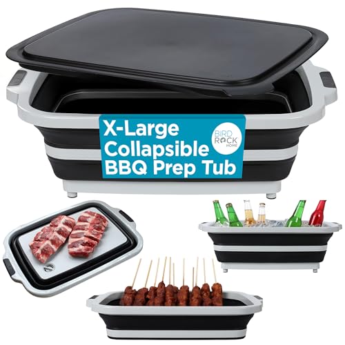 BIRDROCK HOME Collapsible XL Grill Caddy