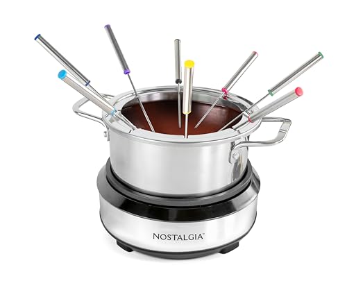 Nostalgia 8-Cup Electric Fondue Pot Set