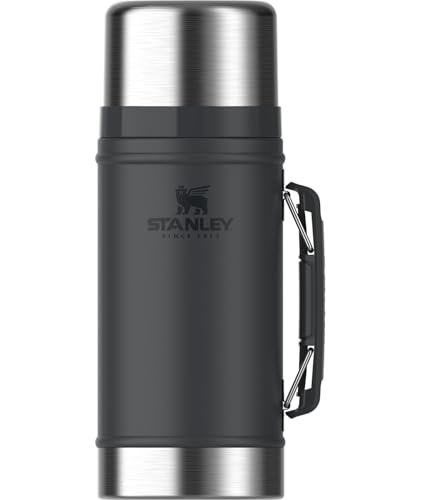 STANLEY Vacuum Insulated Large Food Jar, 18/8 Stainless Steel Food Jar for Cold and Hot Food, Soup Thermos with Leak Proof Lid Doubles as Cup, Wide Mouth Food Thermos