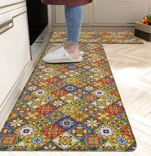 Boho Kitchen Rugs Set 2 (Top Rated)