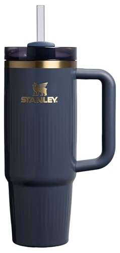 Stanley Quencher H2.0 Tumbler with Handle and Straw 30 oz | Flowstate 3-Position Lid | Cup Holder Compatible for Travel | Insulated Stainless Steel Cup | BPA-Free | Fluted Twilight