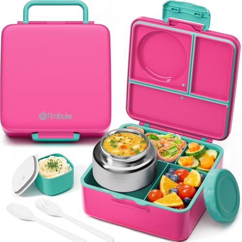 Fimibuke Bento Box for Kids Adult with Thermos, 60OZ