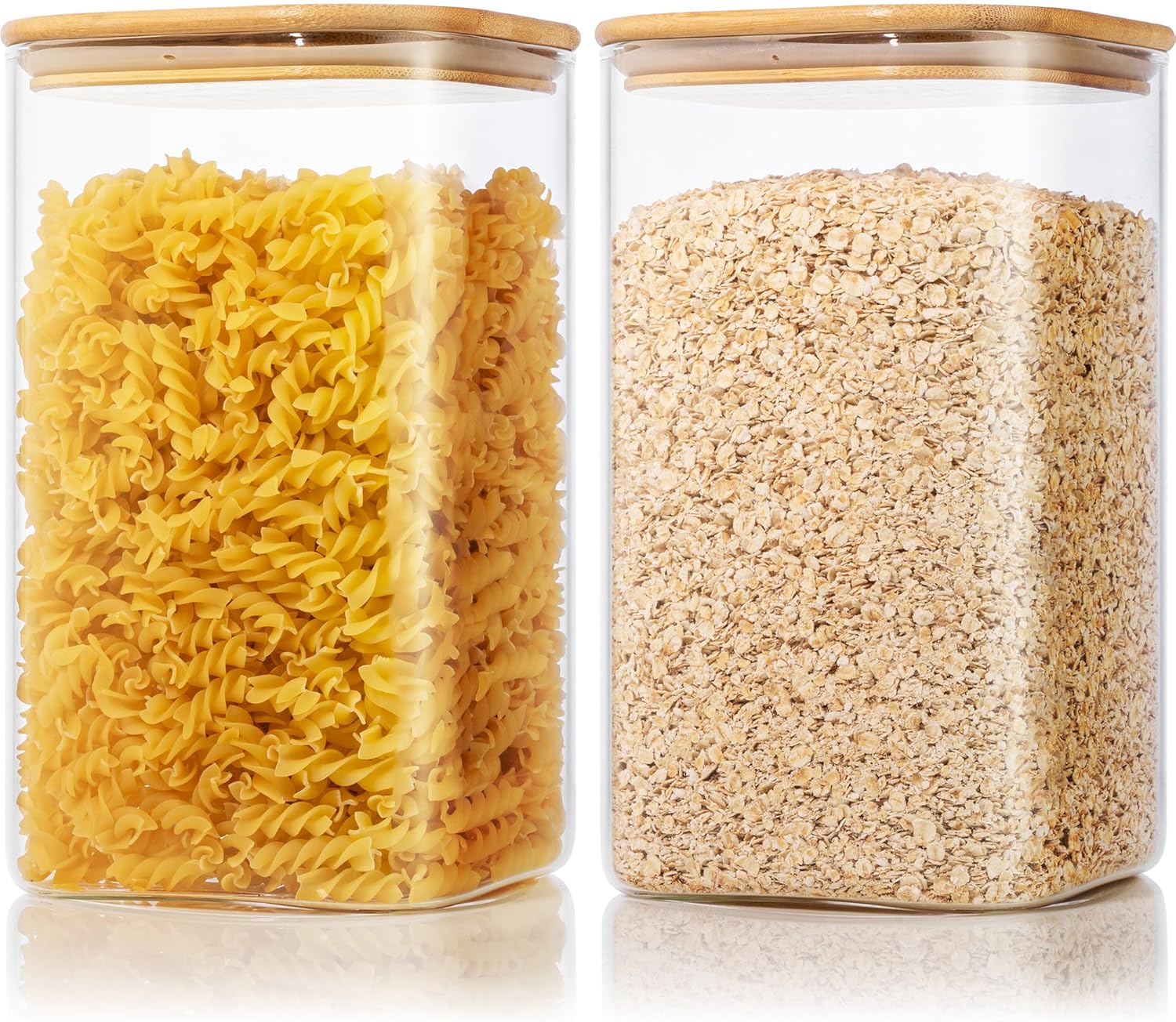 Extra Large Square Glass Flour & Sugar Storage (HomArtist)