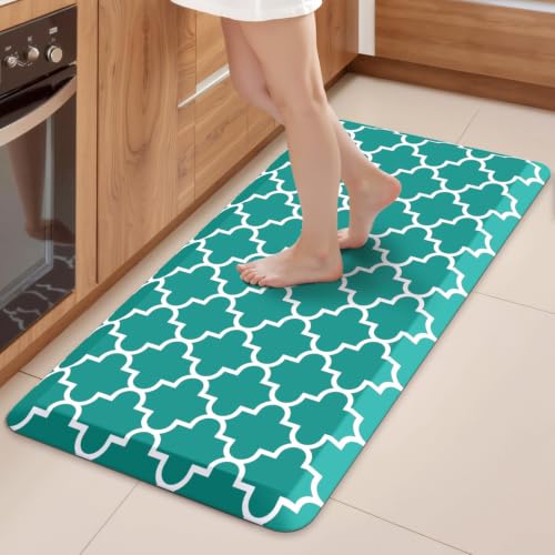 WISELIFE Anti Fatigue Floor Mat - 4/5 Inch Thick (20" x 39", Green)
