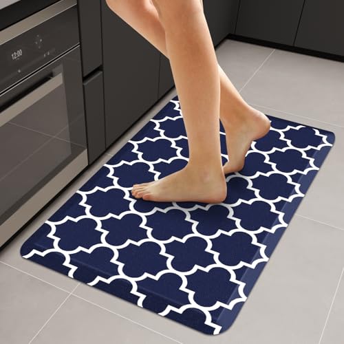 WISELIFE Anti Fatigue Floor Mat (22" x 36", Blue)