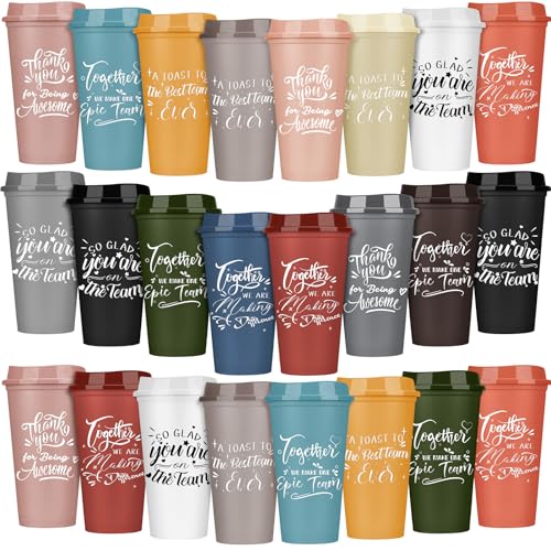 Pickmesh 30 Pcs Teacher Plastic Coffee Cup