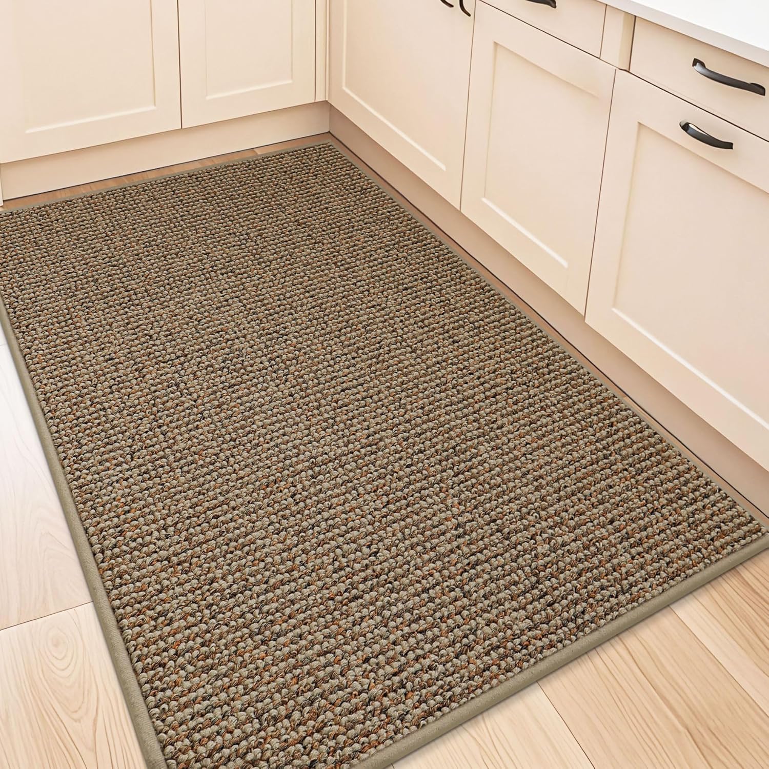 BEQHAUSE Kitchen Rugs 32"x48" (Taupe)