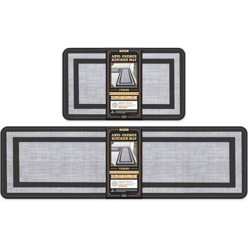 Mattitude Kitchen Mats Set of 2 Cushioned Rugs