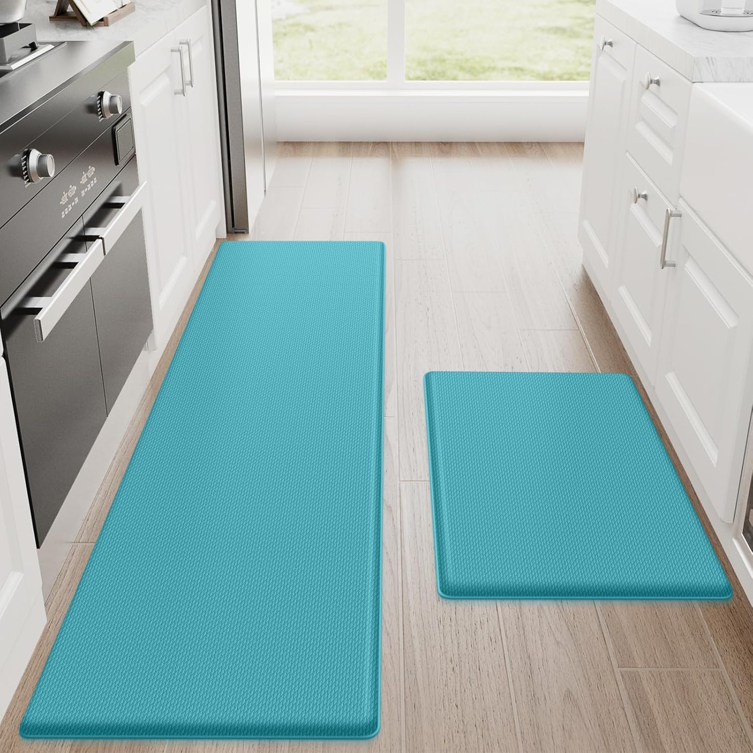 StepRite Kitchen Mats (Green, Premium)