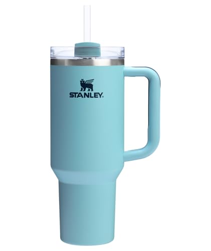 STANLEY Quencher H2.0 Tumbler with Handle and Straw 40 oz | Flowstate 3-Position Lid | Cup Holder Compatible for Travel | Insulated Stainless Steel Cup | BPA-Free | Agave