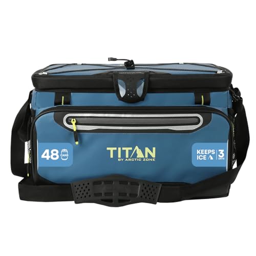 Titan by Arctic Zone Deep Freeze Cooler - Zipperless Hardbody Cooler - Deep Freeze Insulation, HardBody Liner, and SmartShelf