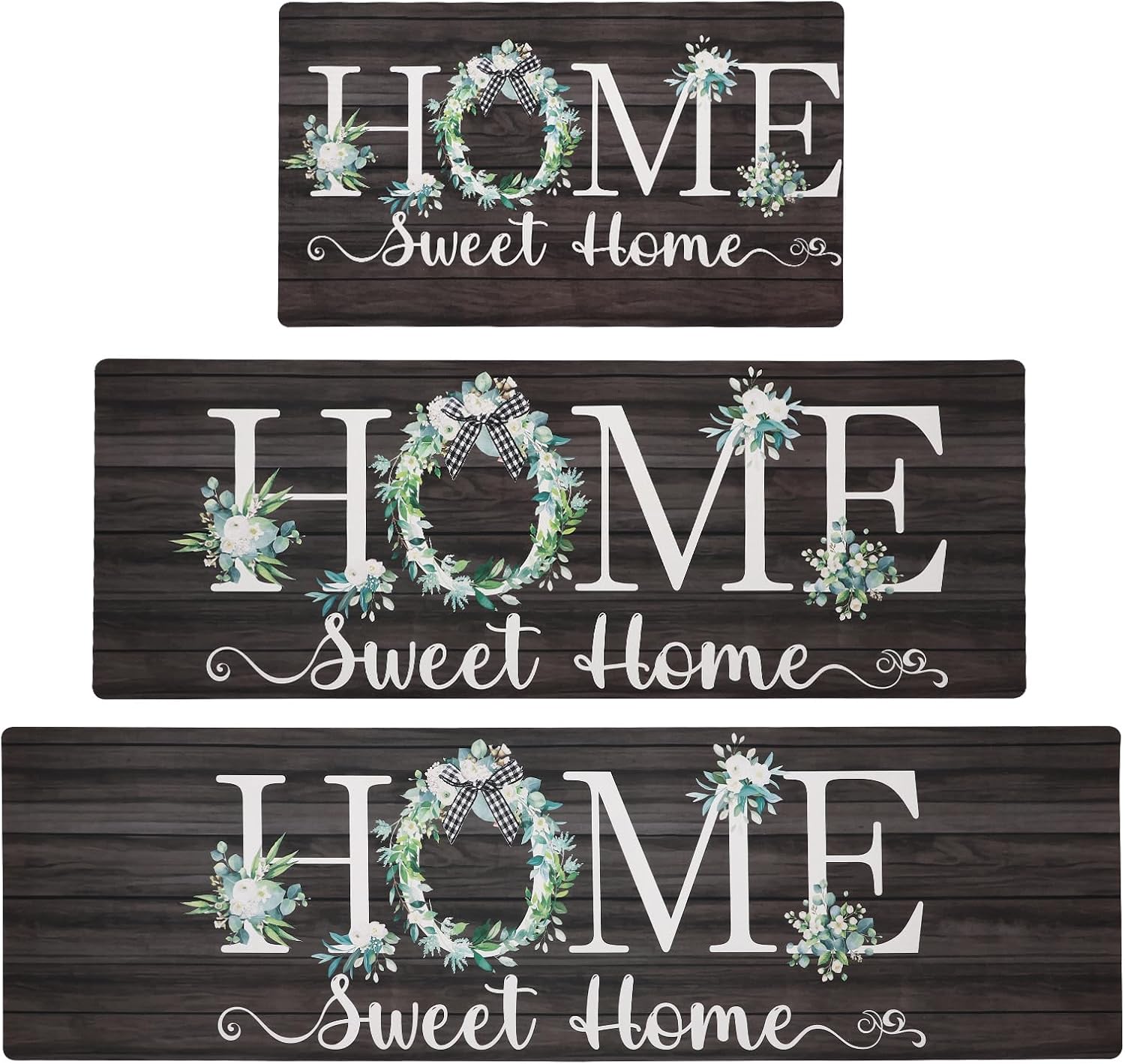 XLHOMO Home Kitchen Runner Rugs (3-piece)
