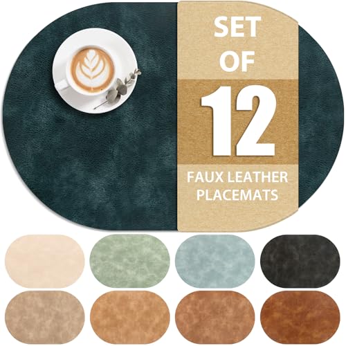 ADRIMER Heat-Resistant Oval Placemats