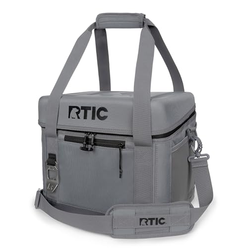 RTIC 15 Can Everyday Cooler, Soft Sided Portable Insulated Cooling for Lunch, Beach, Drink, Beverage, Travel, Camping, Picnic, for Men and Women
