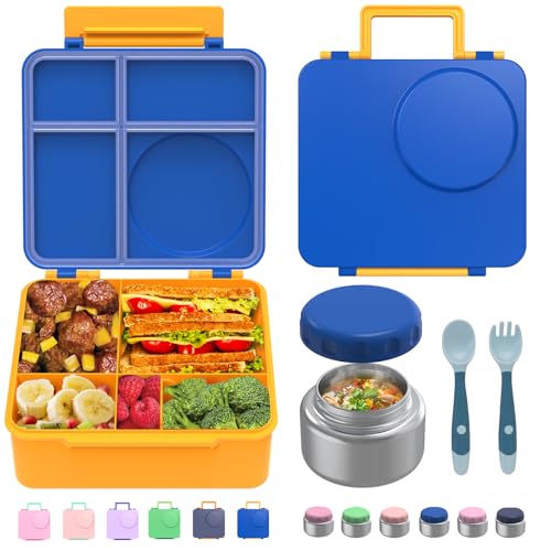 JoyYum Bento Box w/ Thermos (Blue)