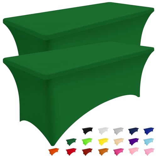 Smiry 2 Pack Spandex Table Cloth 6FT