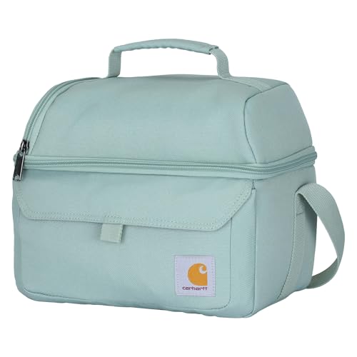 Carhartt 12 Can Two Compartment Lunch Box | Durable, Fully-Insulated Lunch Bag for Women & Men, Duck Blind Case, Large Lunchbox (Seabrook)