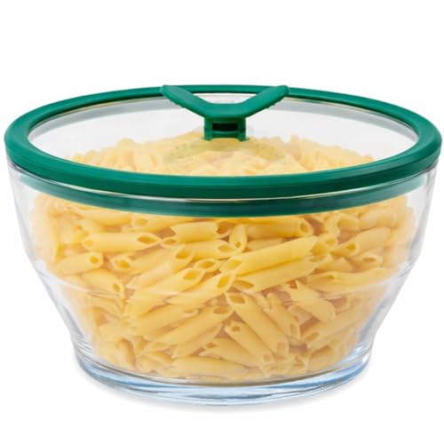 Anyday 8-Cup Glass Food Storage with Glass Lid
