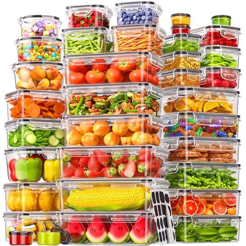 KEMETHY 70 PCS Food Storage Containers