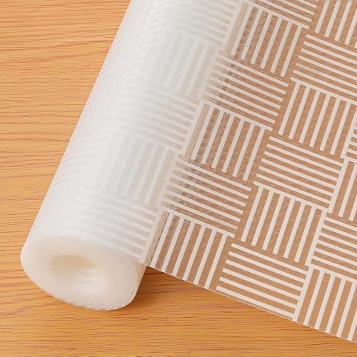 Cooyes Shelf and Drawer Liner for Kitchen Cabinets  Non-Adhesive, Waterproof, Non-Slip Cabinet Liners for Scratch Protection, Desk, Refrigerator, Shelves, Drawers with Modern Pattern