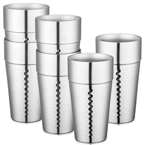 Beasea Stainless Steel Cups 19 oz, 6 Pack