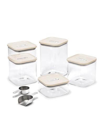 Caraway 14-Piece Glass Airtight (Cream)