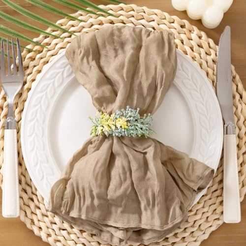 Socomi Nude Coffee Cheesecloth Napkins