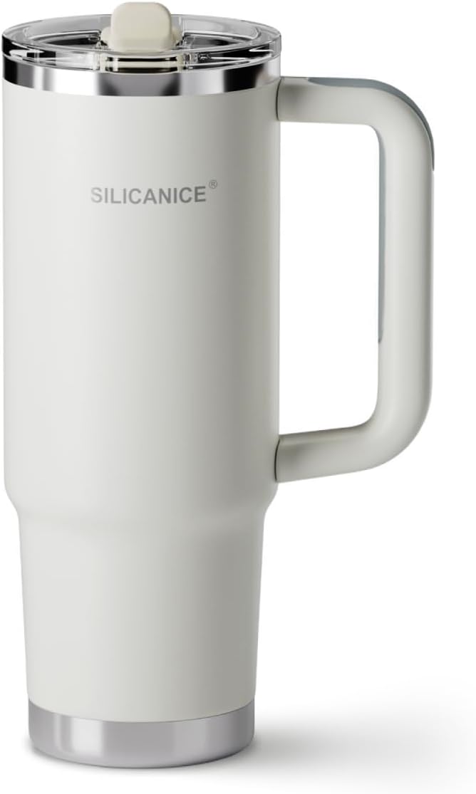 Easy Clean Pro Tumbler - 30 oz Water Bottle with Handle & Quick-Disassemble Flip Straw, Leakproof,Double Wall Insulated Stainless Steel,Dishwasher Safe, BPA-Free Gifts for Women & Men