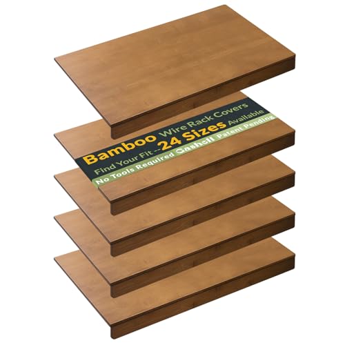 Gashell Bamboo Wire Rack Covers 26" x 16" (4-pack)