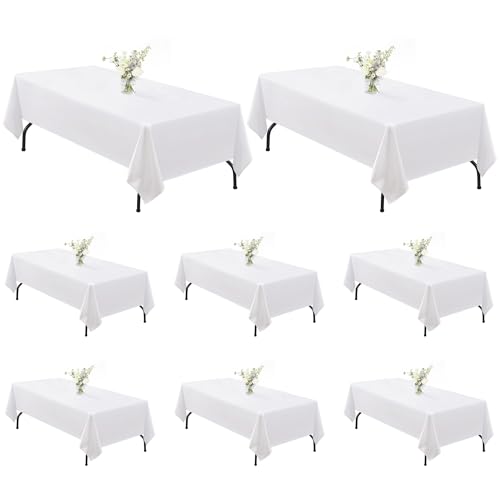 joybest White Tablecloth 70x120 in