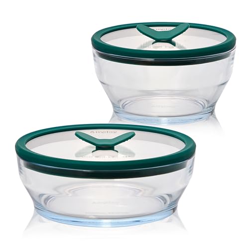 Anyday 4-Piece Medium Glass Food Storage