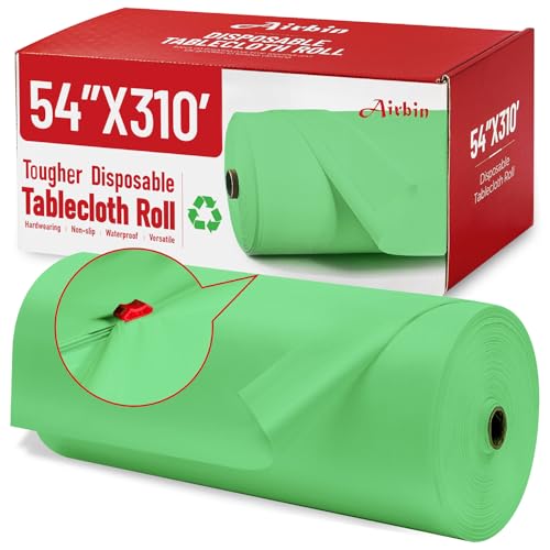 Airbin Plastic Table Cloth Roll (Sage Green)