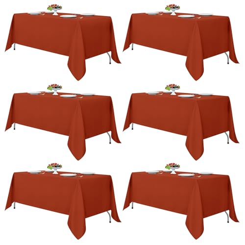 Fitable Rust Rectangle Tablecloths
