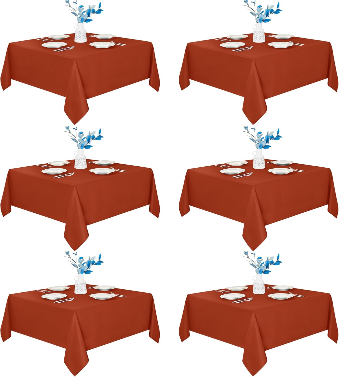 Fitable 6 Pack Square Fall Tablecloths