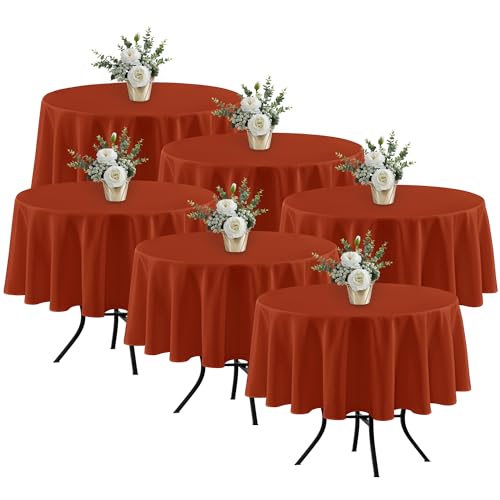 Fitable Rust Round Table Clothes