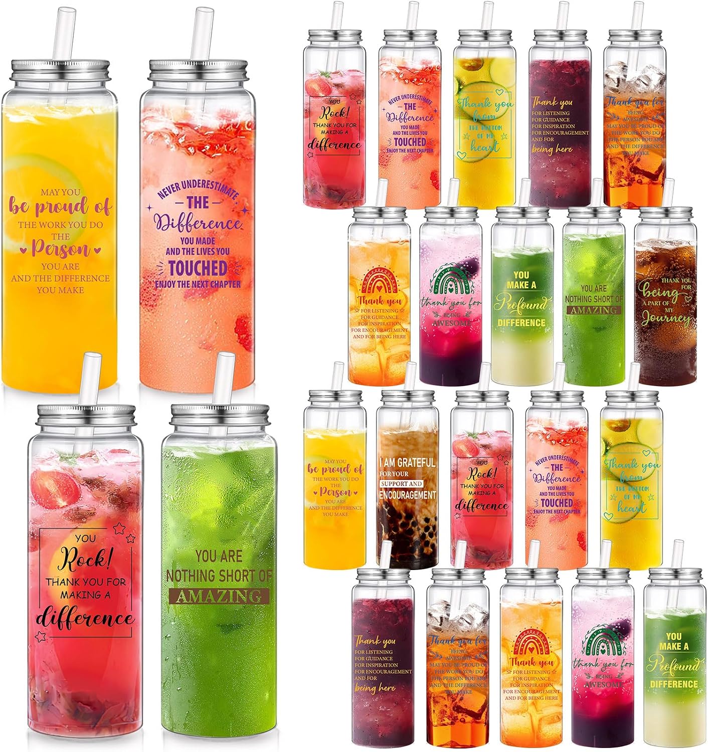 Skylety 17 OZ Plastic Tumblers