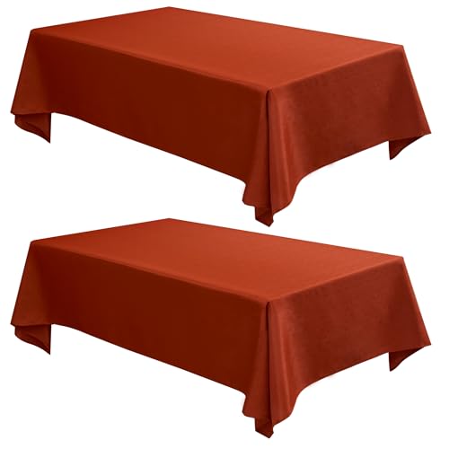 Fitable Faux Linen Tablecloth 2-Pack