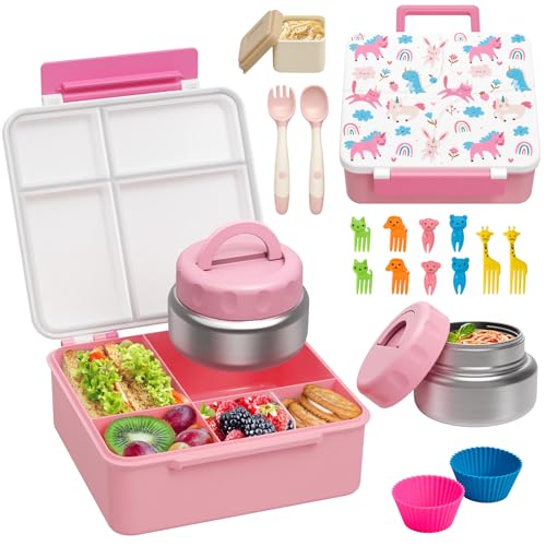 BABHAMNESS Bento Lunch Box Set (Rainbow Horse)